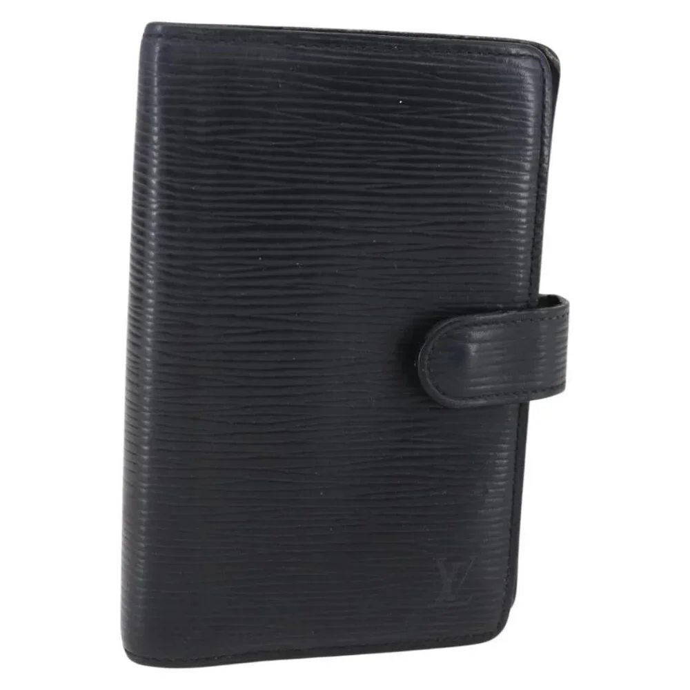 LOUIS VUITTON Epi Agenda PM Day Planner Cover Black